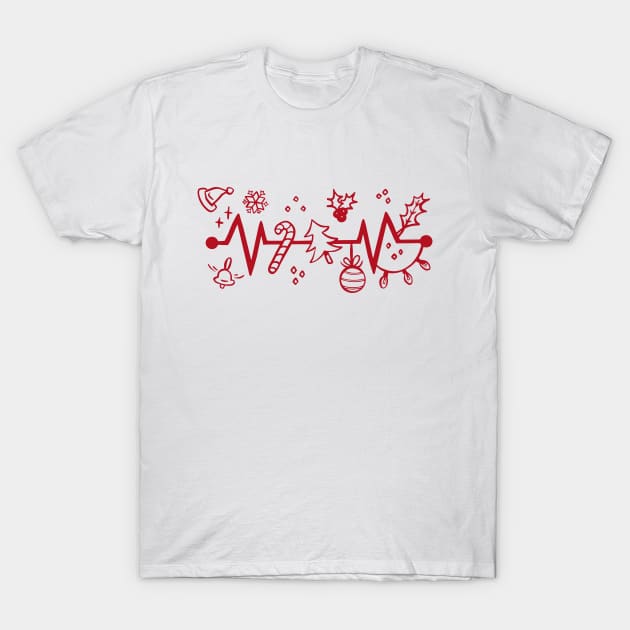 Heartbeat Of Christmas T-Shirt by Archie & Ainslie